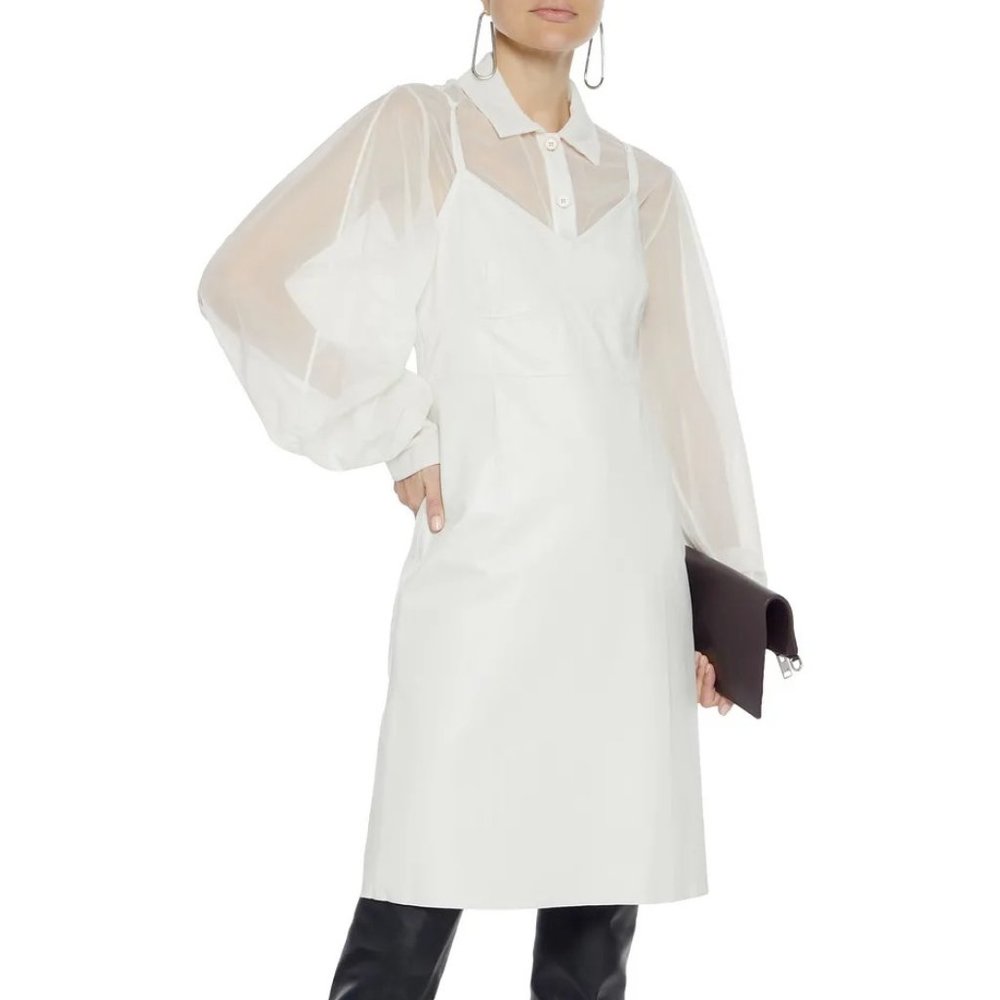 HELMUT LANG Leather Slip Dress, Brand New